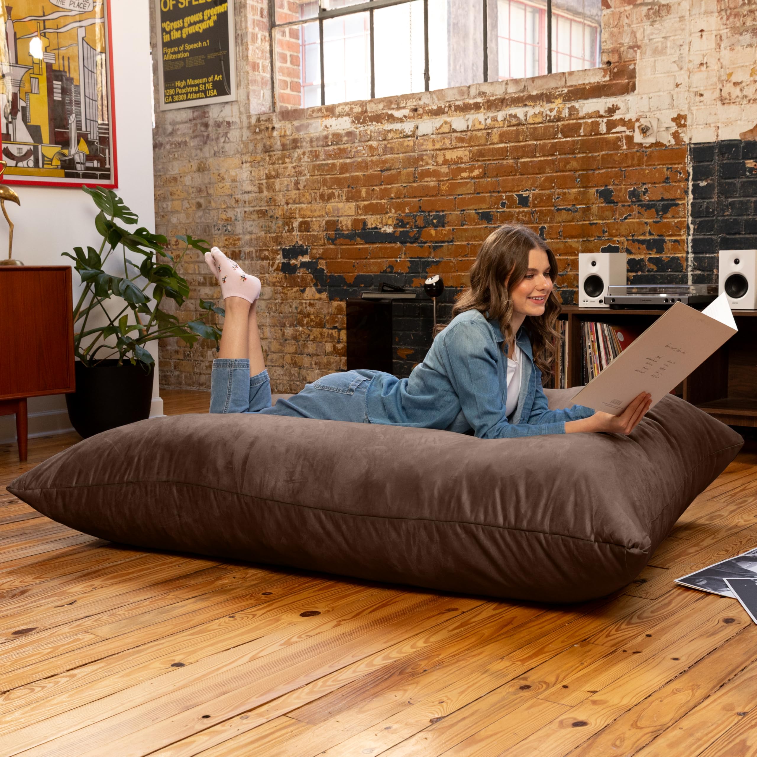 brunt ROCKING ROVER チョコチップ➕chair pillow Amazon.com: Jaxx Pillow Saxx 5.5-Foot - Huge Bean Bag Floor Pillow